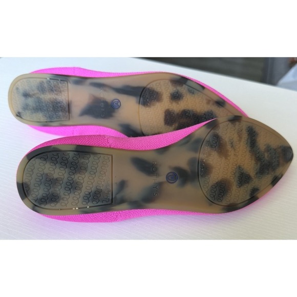 Rothy's The Point Ballet Flats Dragon Fruit Size 8 Pink Colorful Sustainable NEW - Picture 7 of 7